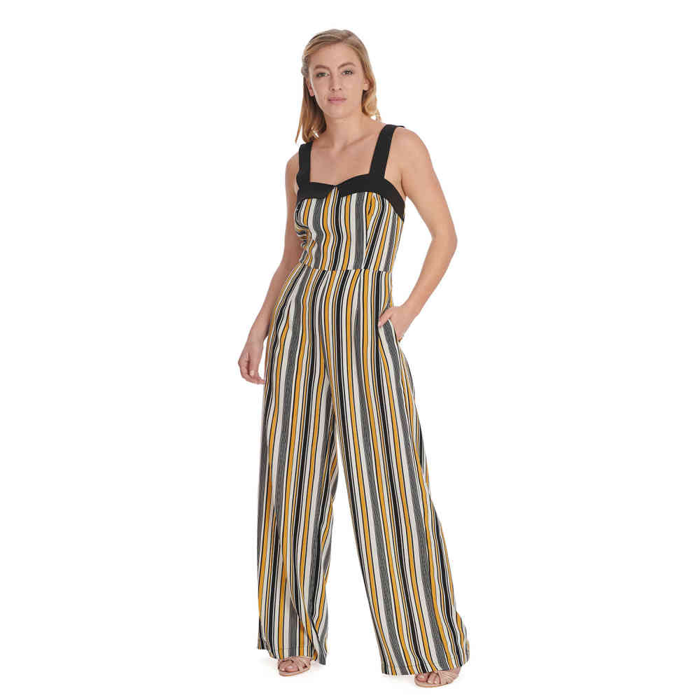 Banned - Stripe & Sail Jumpsuit - Jaune